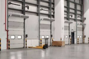 industrial sectional door for warehouse and factory access