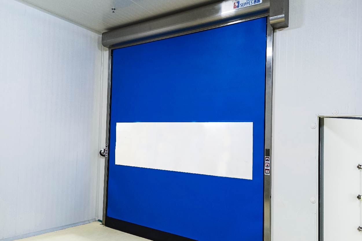 zipper structure high speed door
