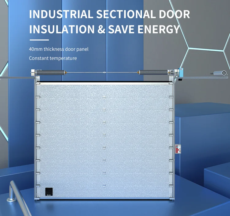 industrial sectional door 3D drawing