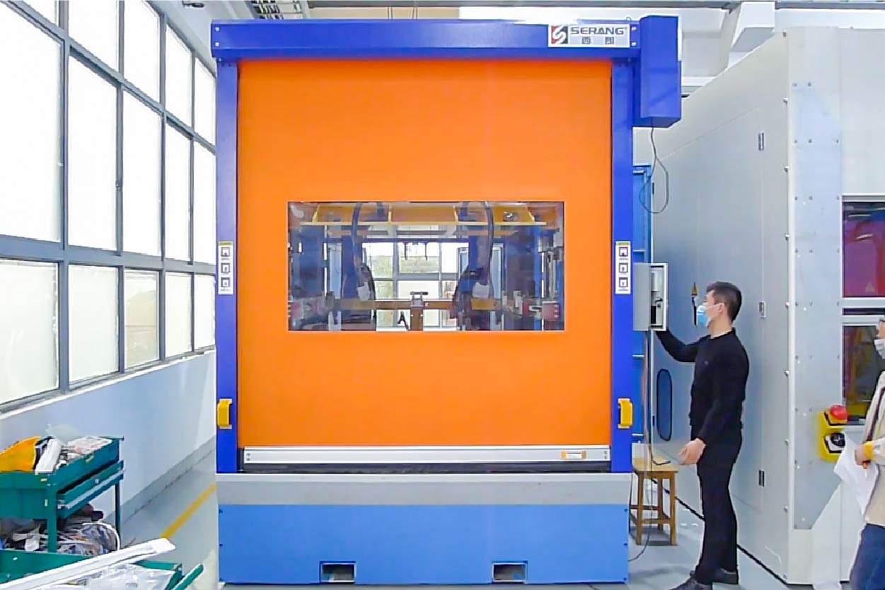 automatic machine protection door