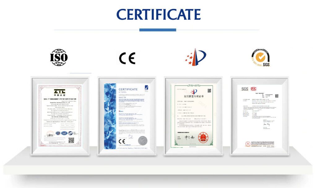 our certificates