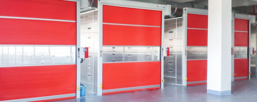 red high speed door