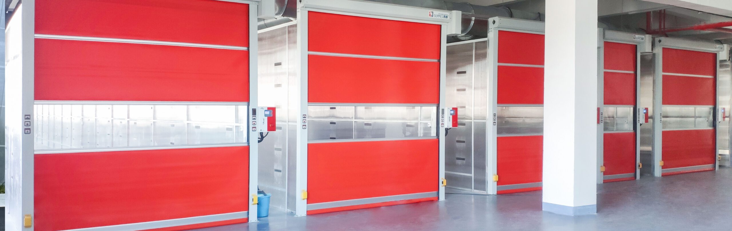 red high speed door