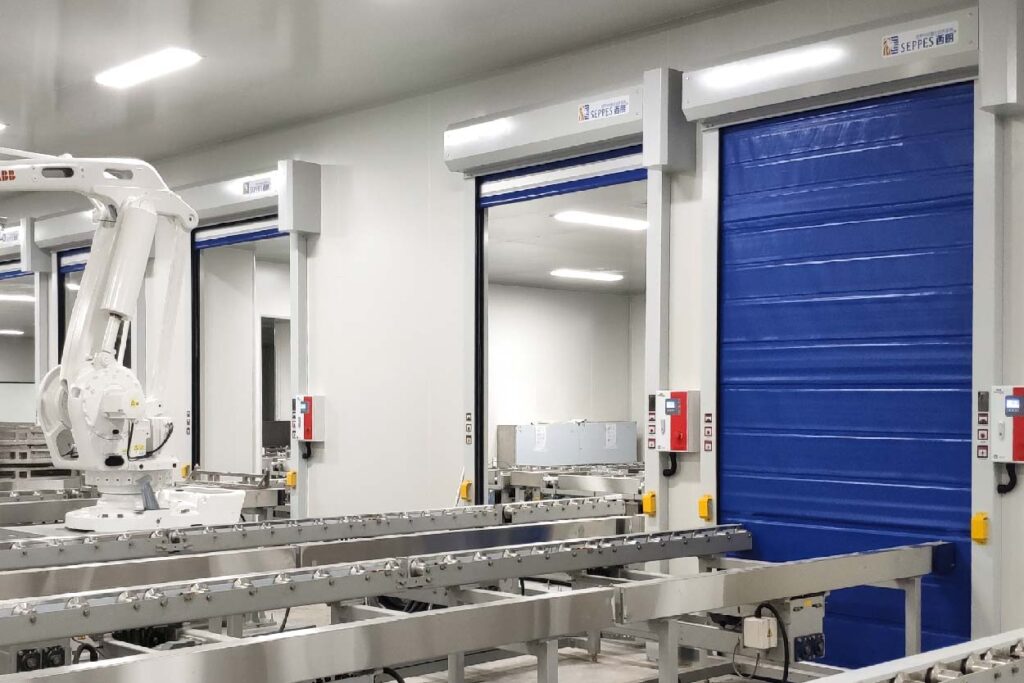 cold storage high speed door for freezers