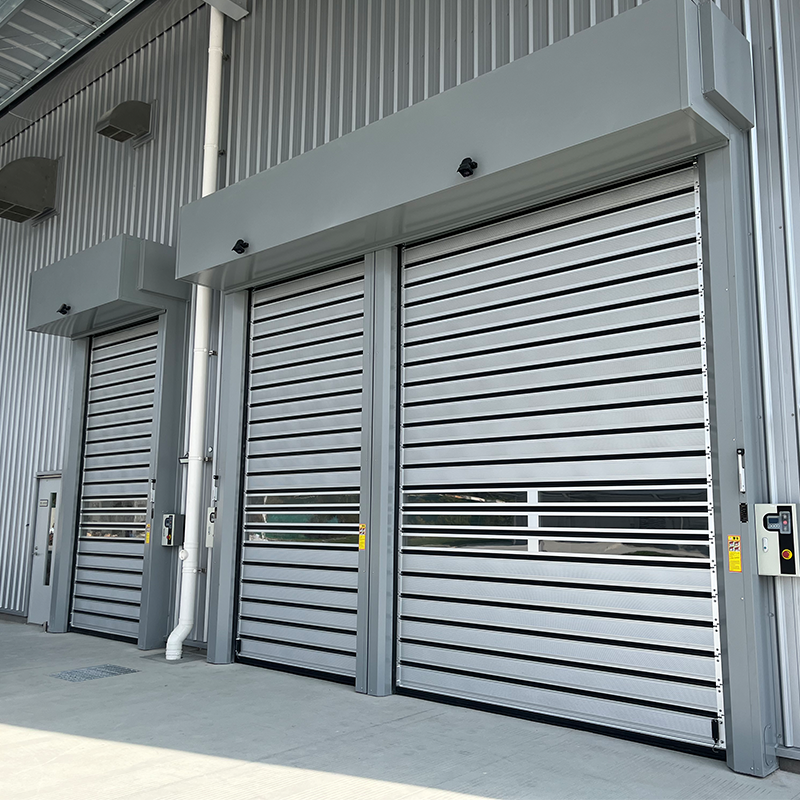 Spiral roller shutter doors