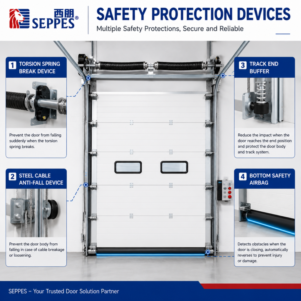 Industrial Safety Protection for seppes sectional door