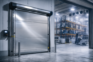 industrial stainless steel sectional overhead door for Cold Storage Warehouses