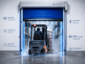 Cold Storage High Speed Door Better Safety for Forklift Traffic