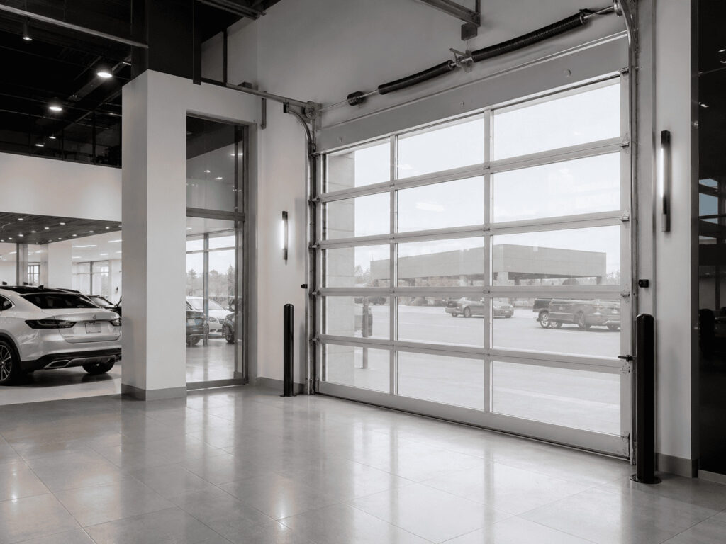 Aluminum Overhead Sectional Door Auto Showrooms