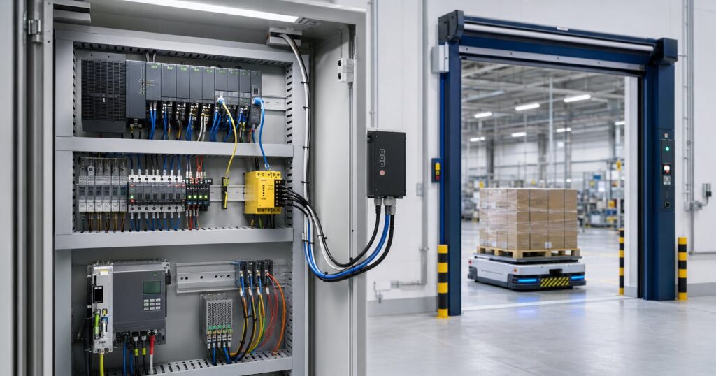 Automatic High Speed Doors for Robot-Centric Warehouses