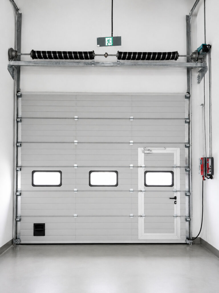 aluminum full view sectional door