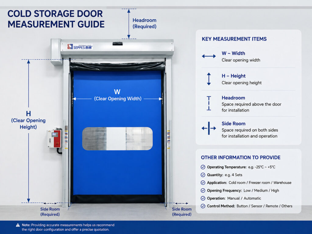 cold-storage-door-measurement-guide