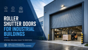 Roller shutter doors for industrial buildings