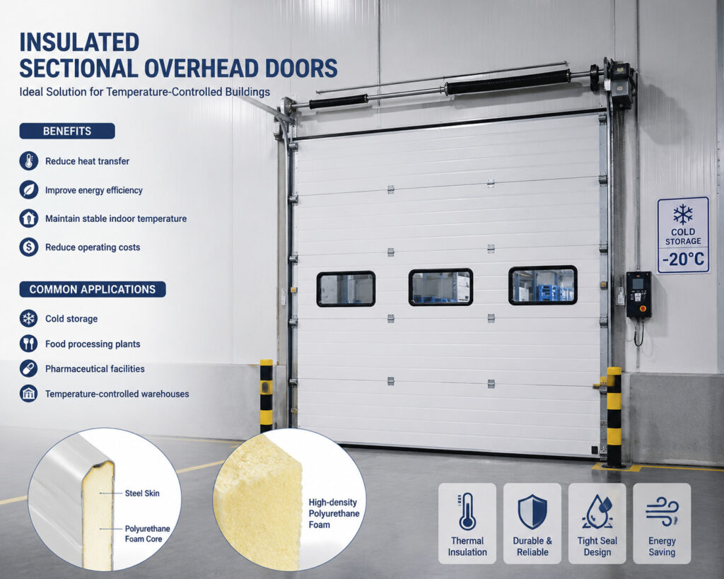 insulated-sectional-overhead-door-cold-storage