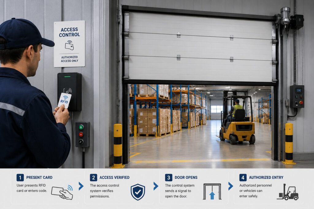 industrial-sectional-door-access-control