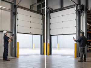 manual vs automatic sectional doors