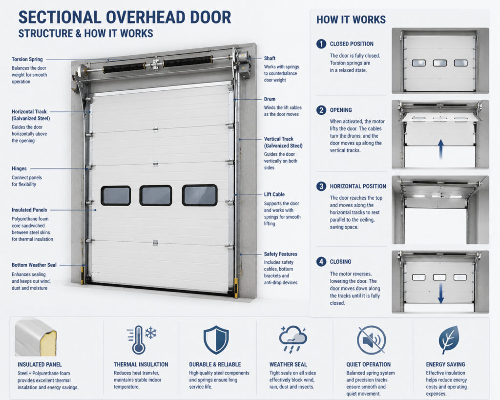 industrial-sectional-door-structure