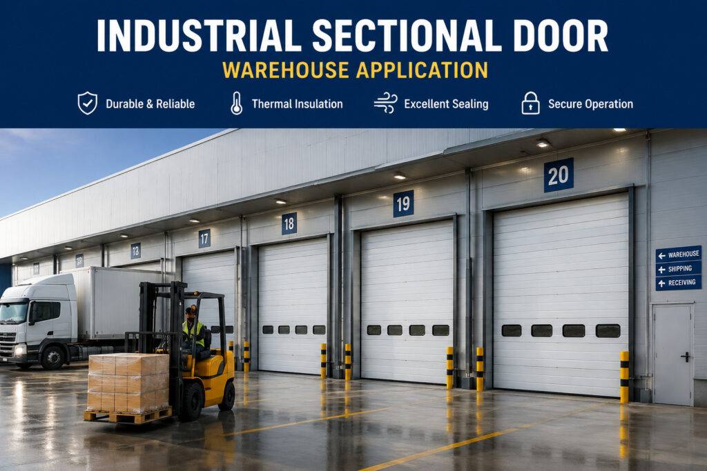 industrial sectional door warehouse application