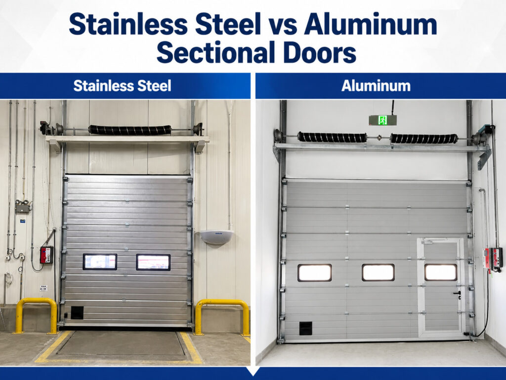 Steel vs Aluminum Sectional Doors: What’s the Difference?