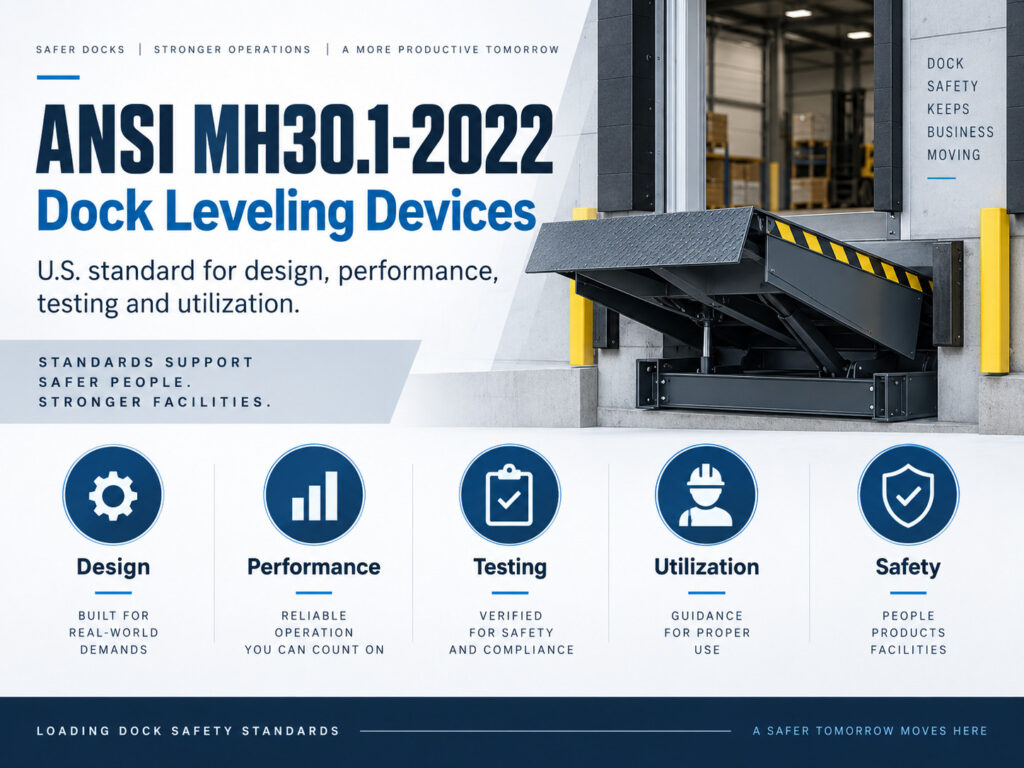 ANSI MH30.1-2022 dock leveling devices safety standard for loading docks
