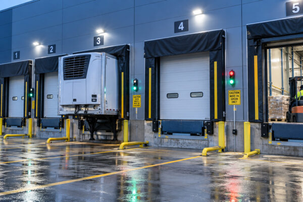 Loading dock safety at refrigerated dispatch bays