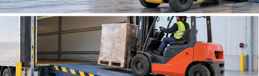 Dock leveler capacity based on forklift weight and cargo weight