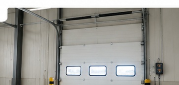 industrial sectional doors for brewery warehouse