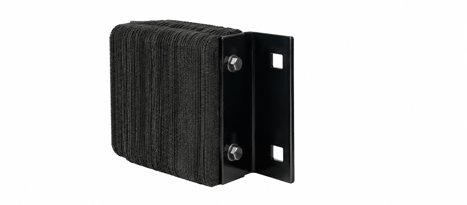 rubber loading dock bumpers layered industrial bumper block with steel mounting bracket
